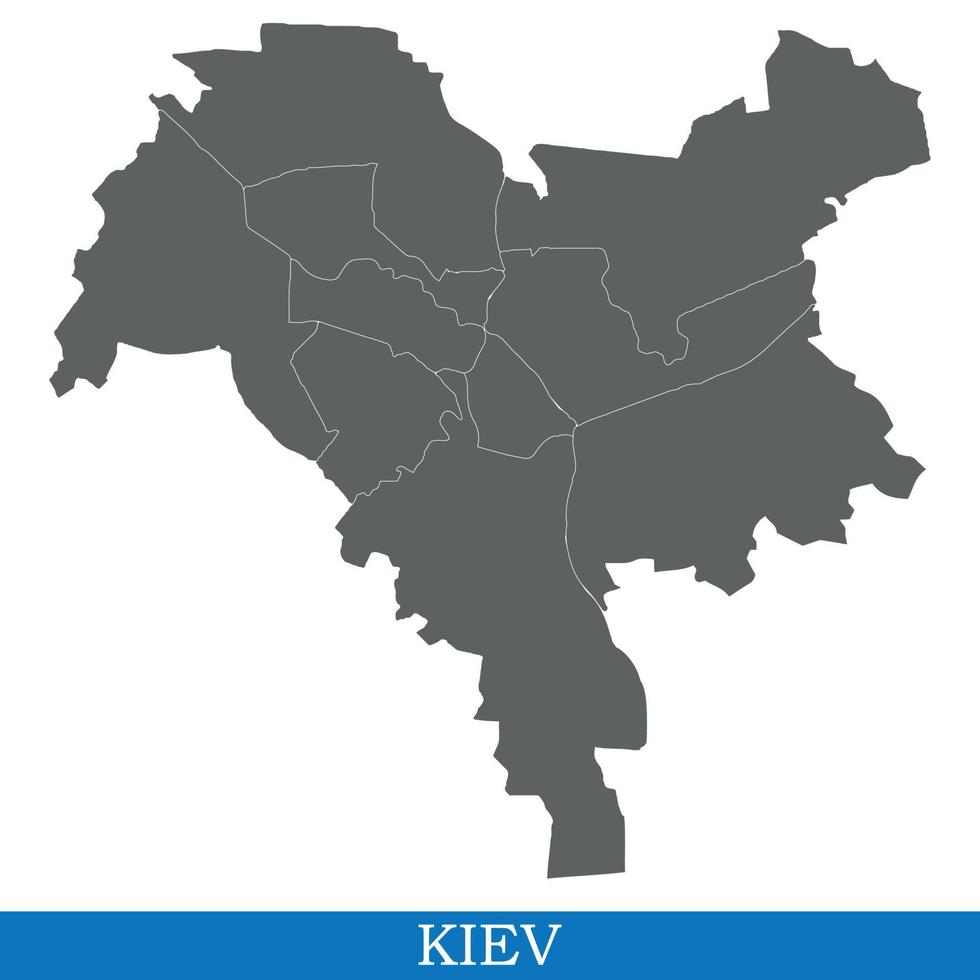 High Quality map of  city vector