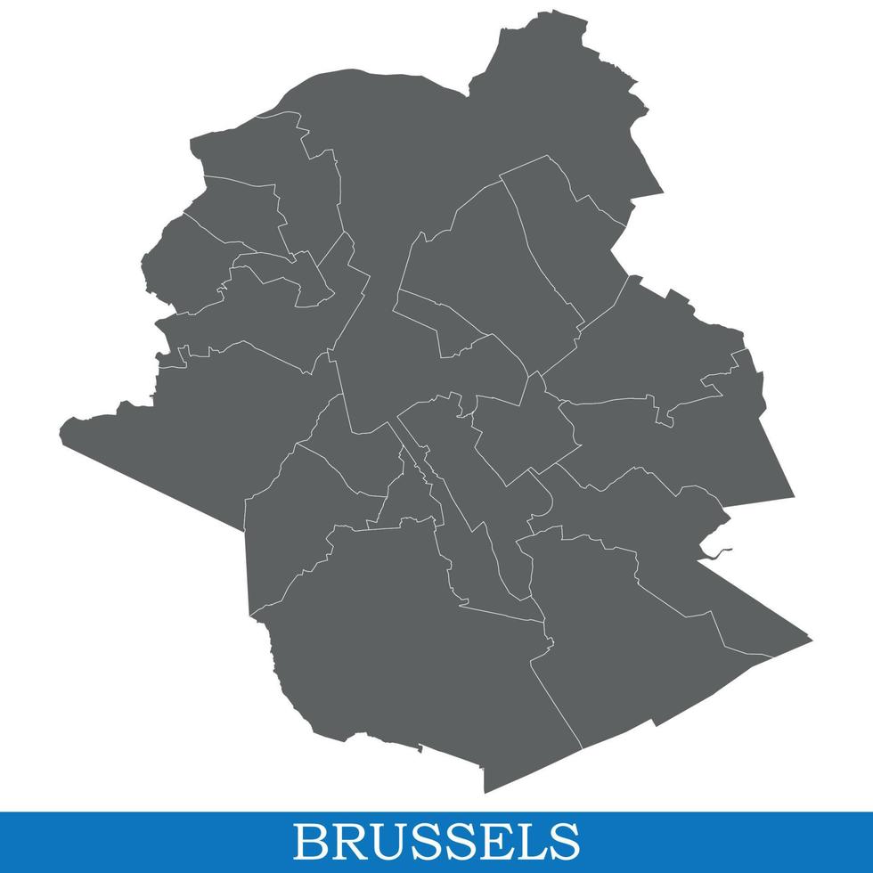 High Quality map of  city vector