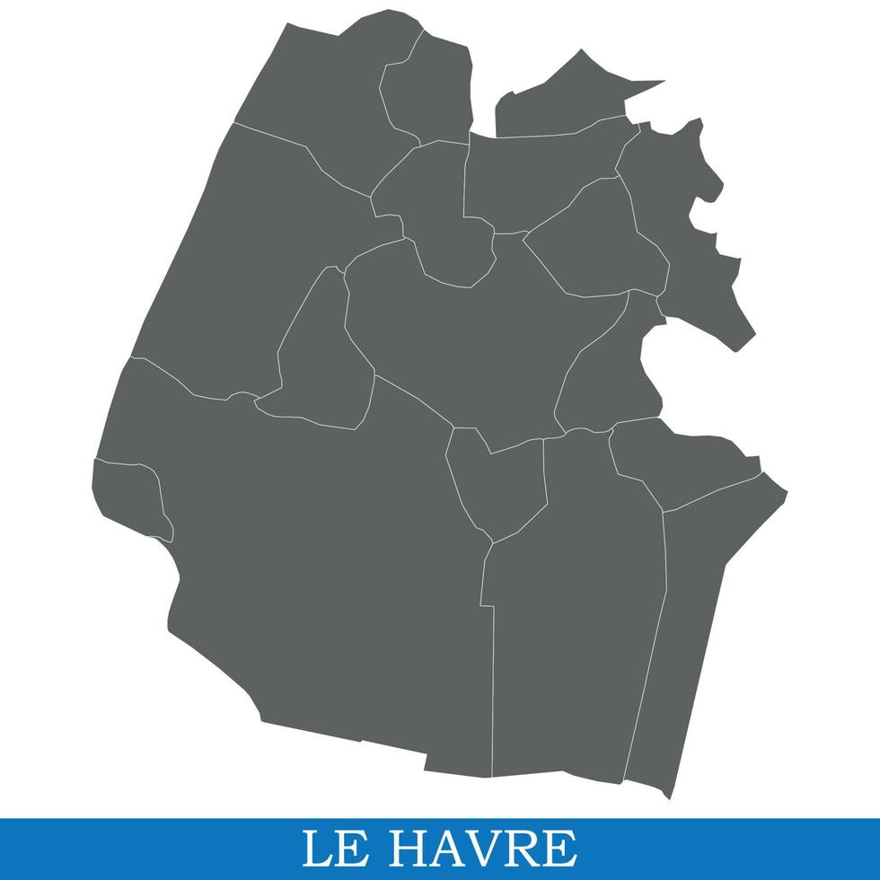 High Quality map city of France vector