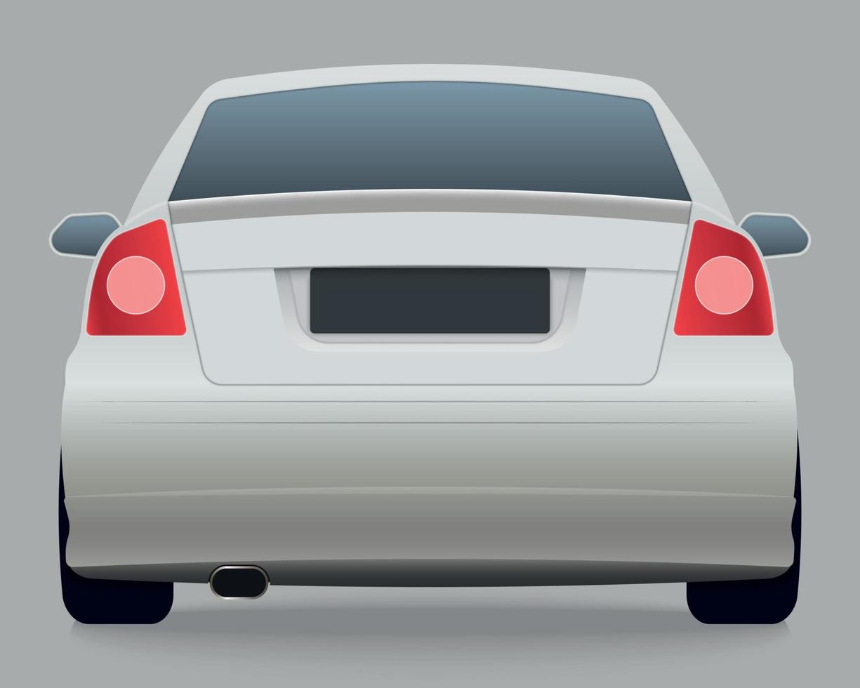 Car vector template on white background