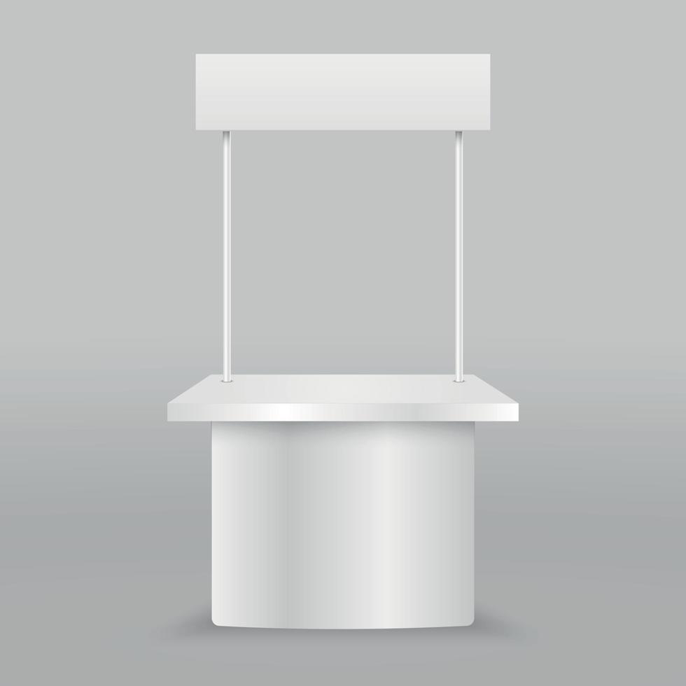 Blank promotion counter. vector