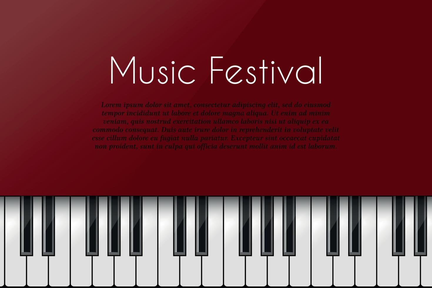 Music background with piano vector