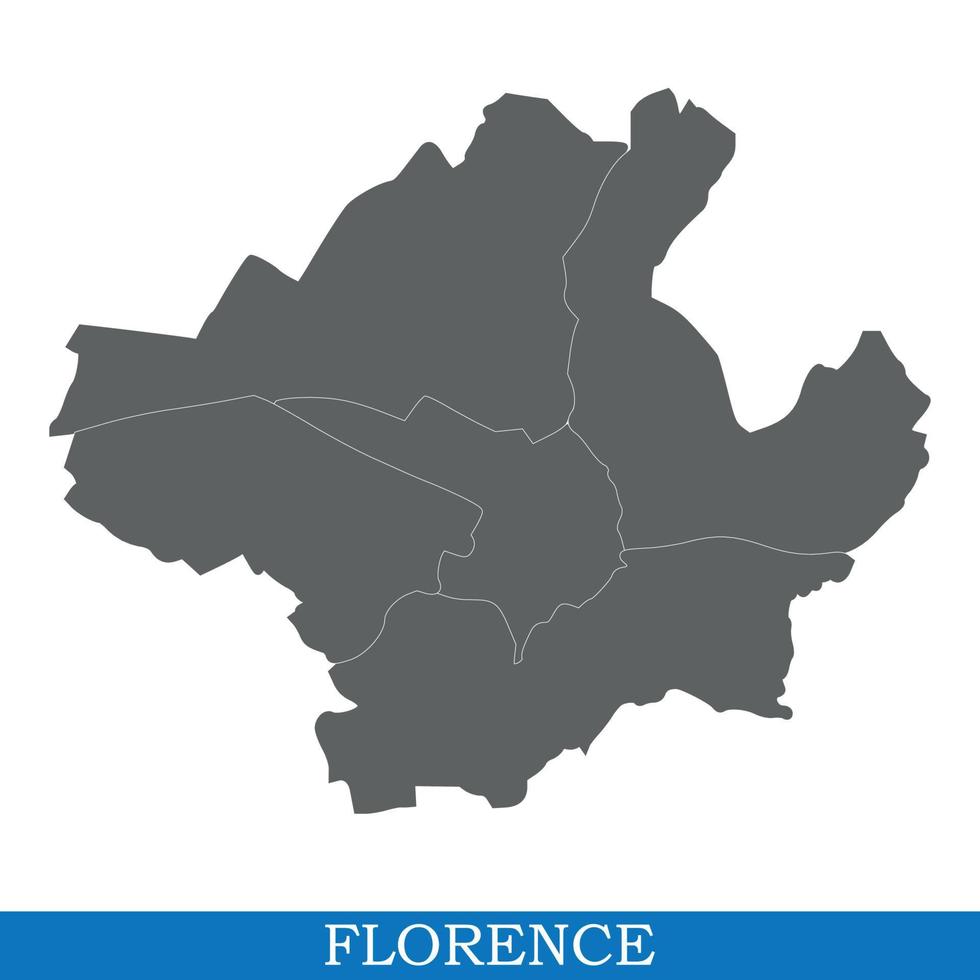 High Quality map city of Italy vector