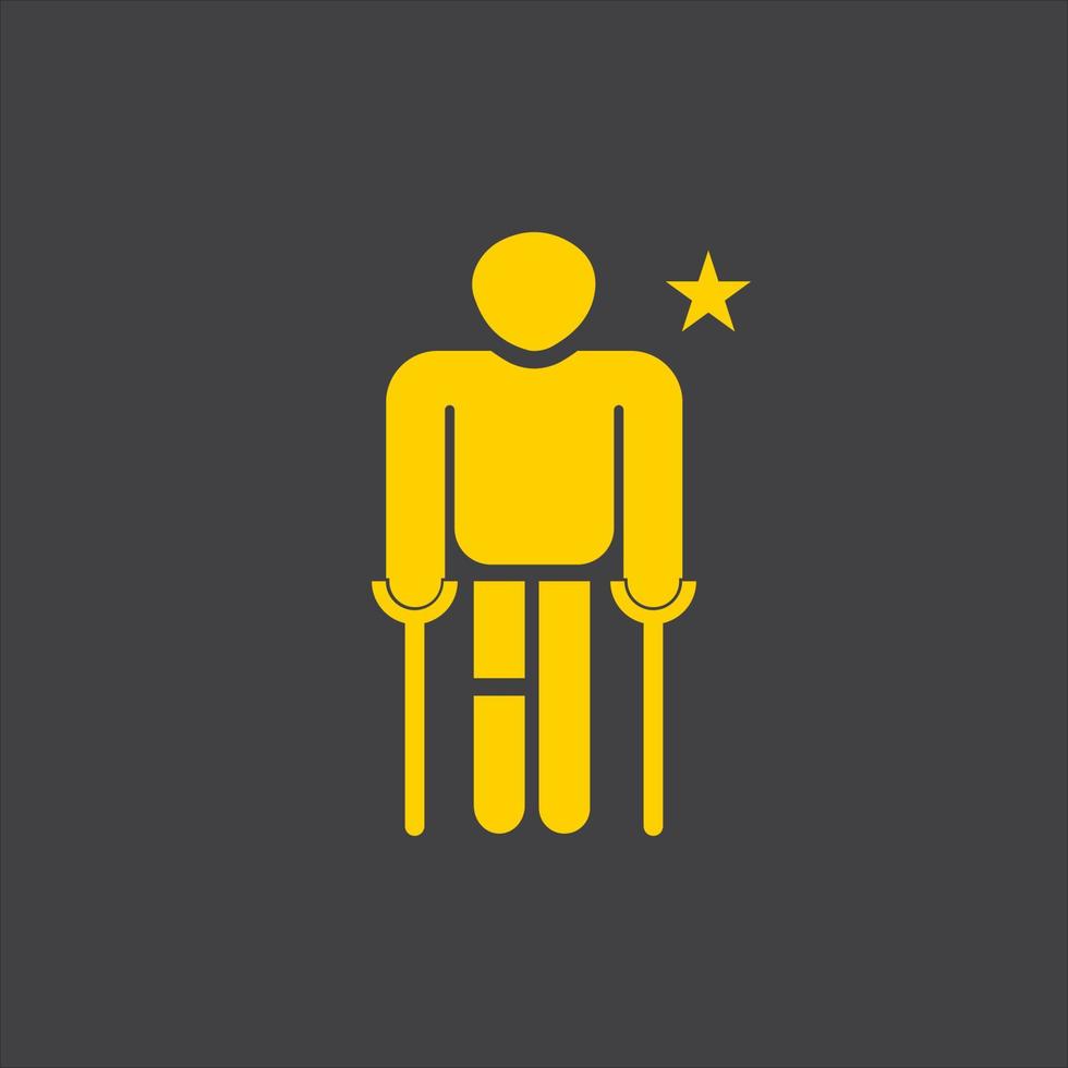 Disabled icon illustration isolated vector sign symbol