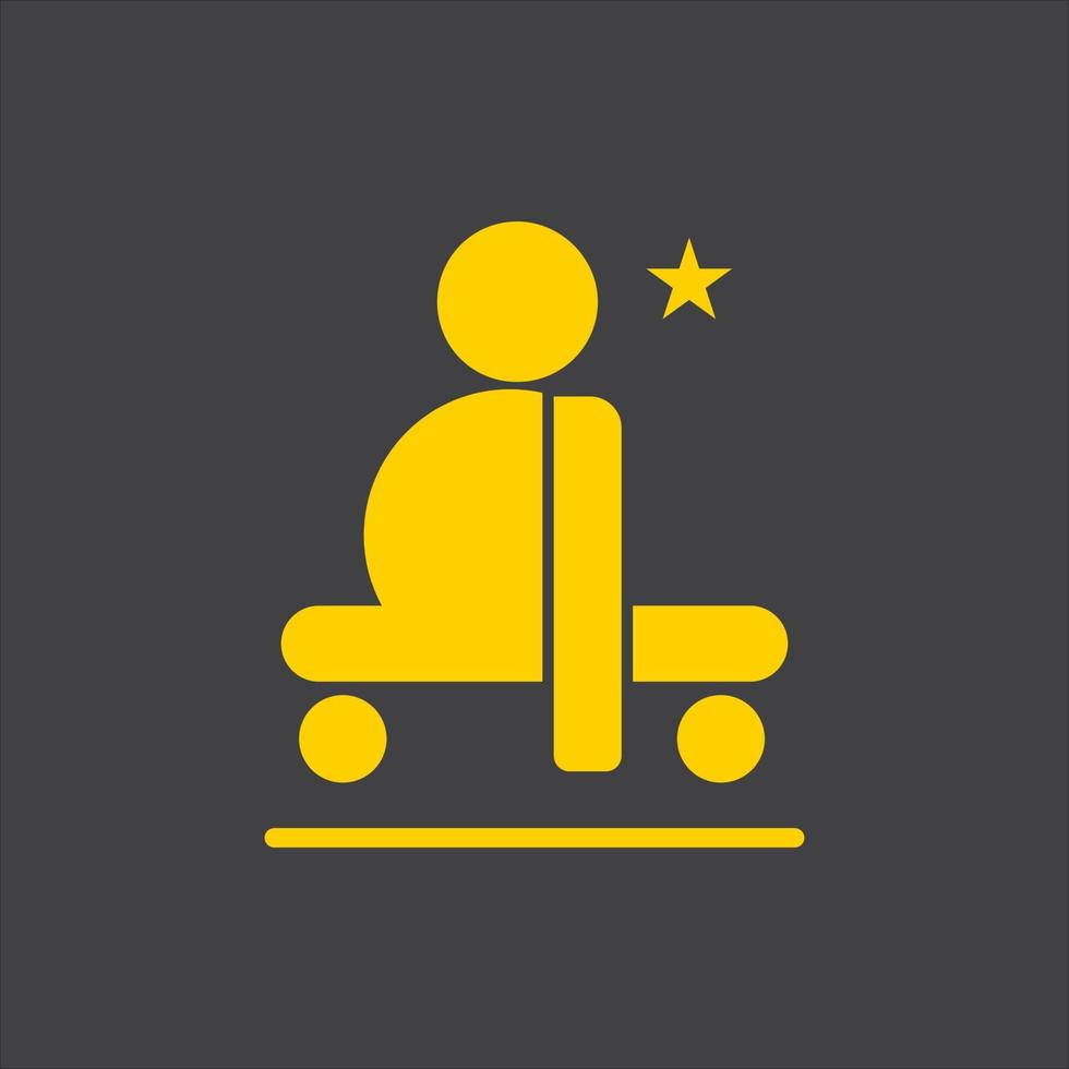 Disabled icon illustration isolated vector sign symbol