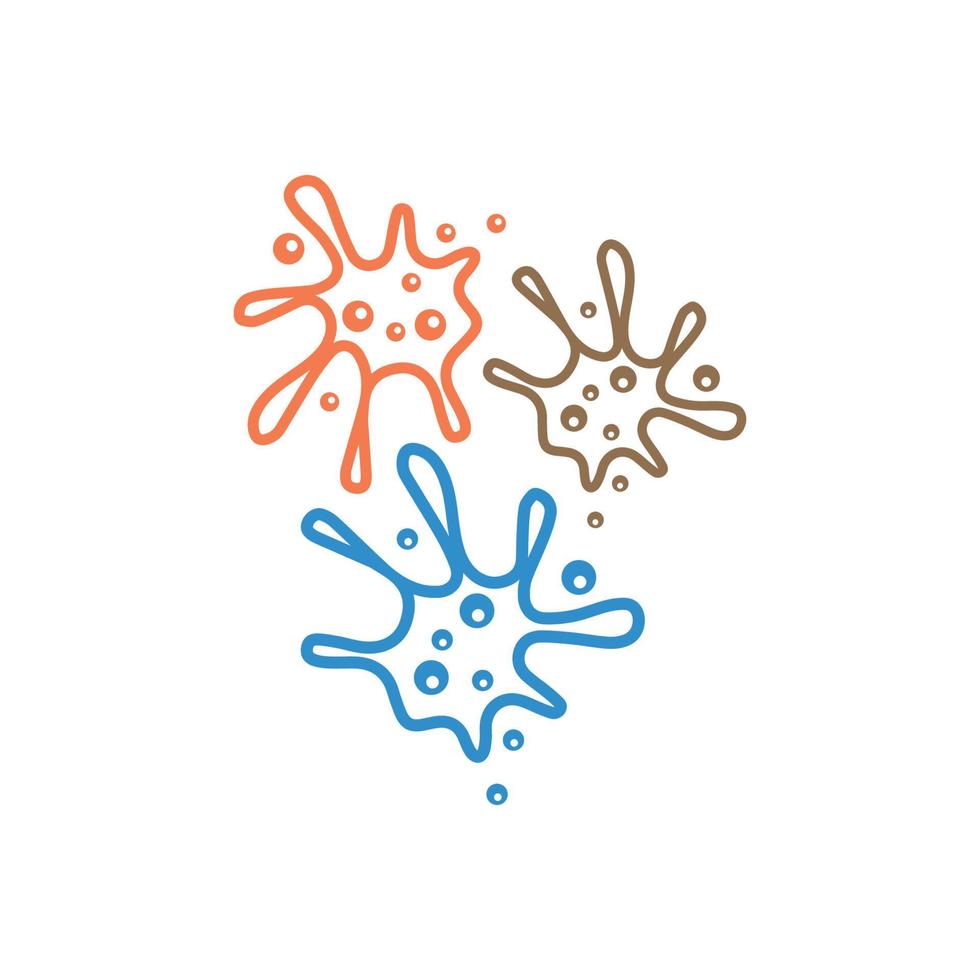 Virus vector illustration icon template design