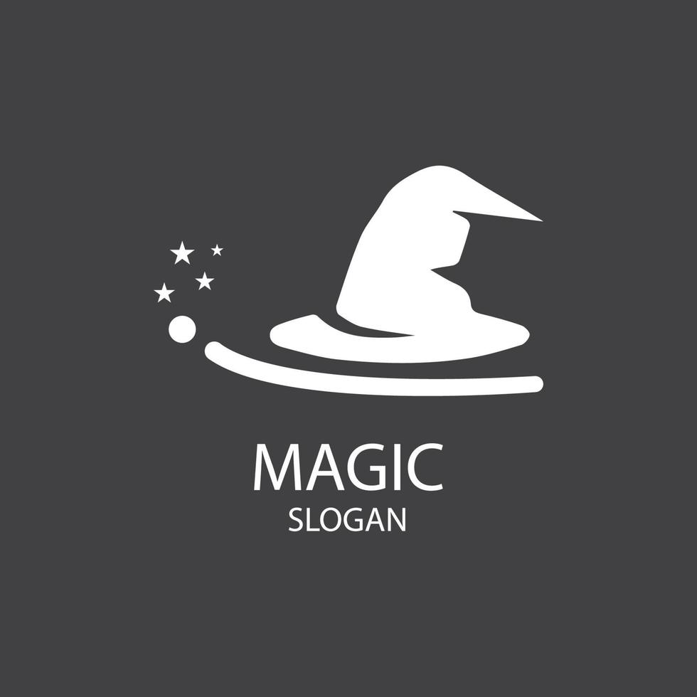 Illustration of magic hat with wand vector