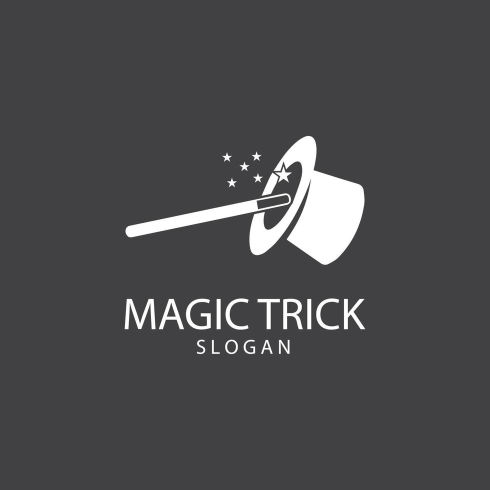 Illustration of magic hat with wand vector