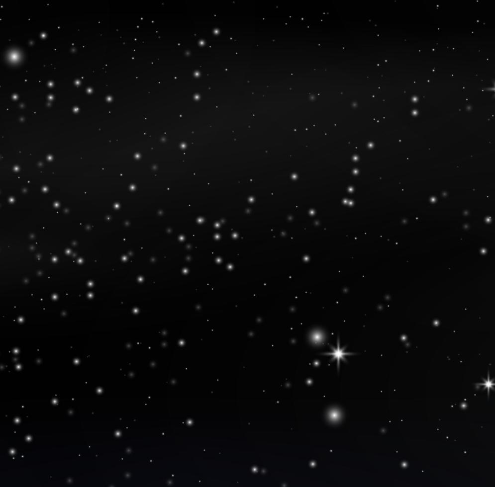 Night shining starry sky, blue space background with stars, space. beautiful night sky. vector