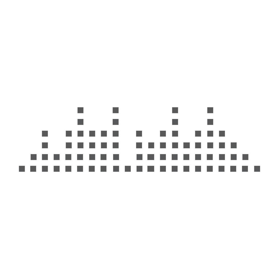 Audio technology  music sound waves vector icon illustration