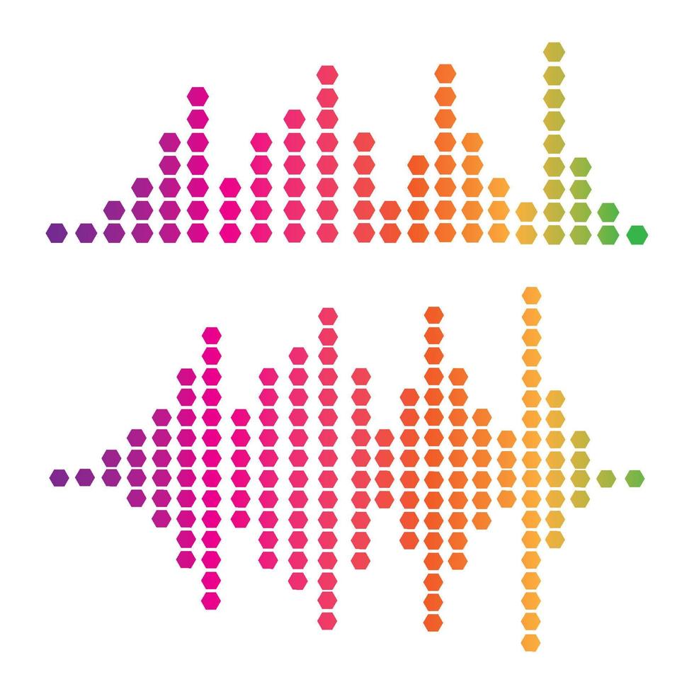 Audio technology  music sound waves vector icon illustration