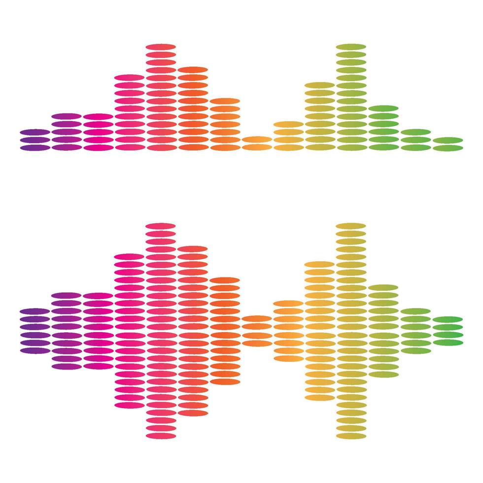 Audio technology  music sound waves vector icon illustration