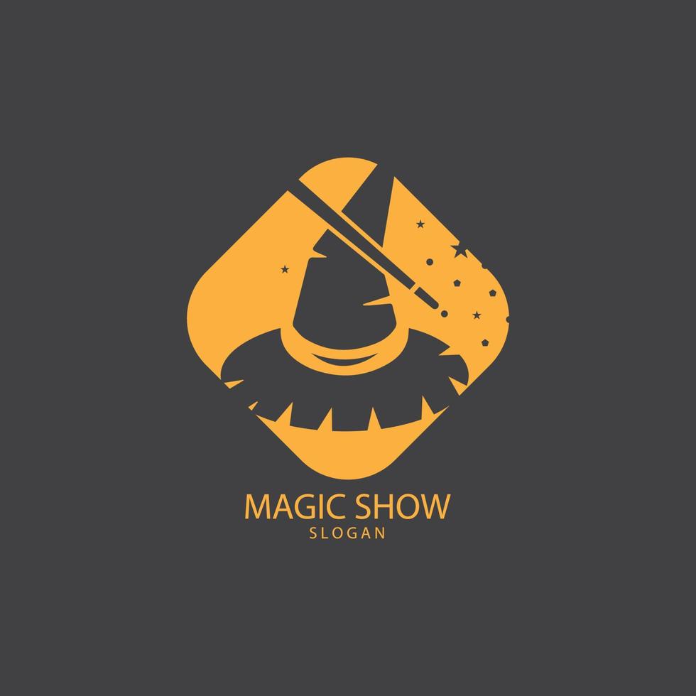 Illustration of magic hat with wand vector