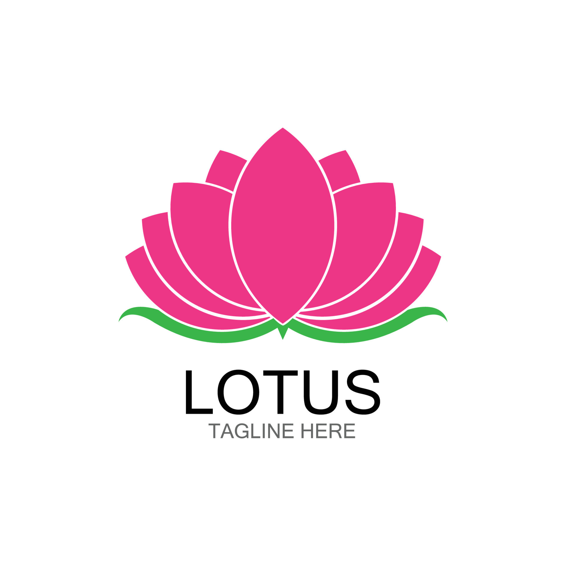 lotus flowers design logo Template icon 10995929 Vector Art at Vecteezy