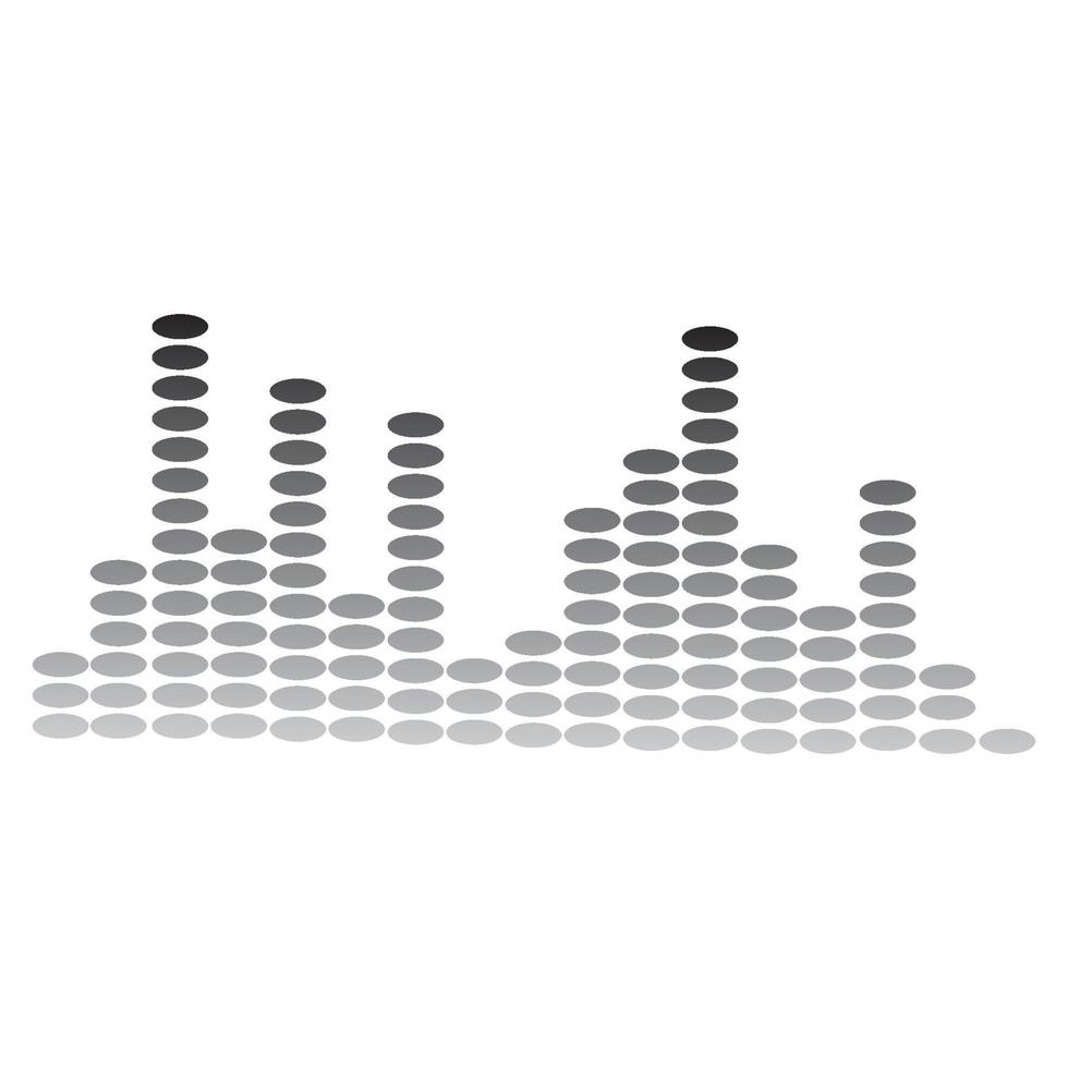 Audio technology  music sound waves vector icon illustration