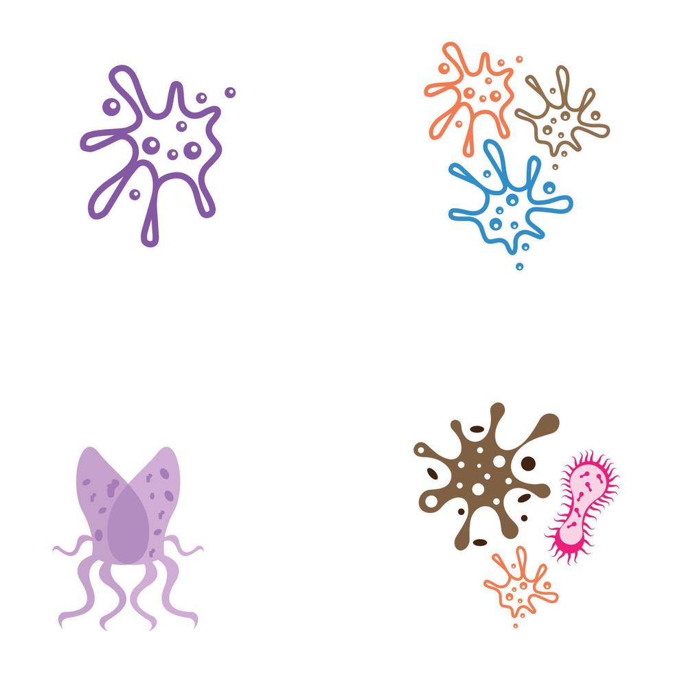 Virus vector illustration icon template design