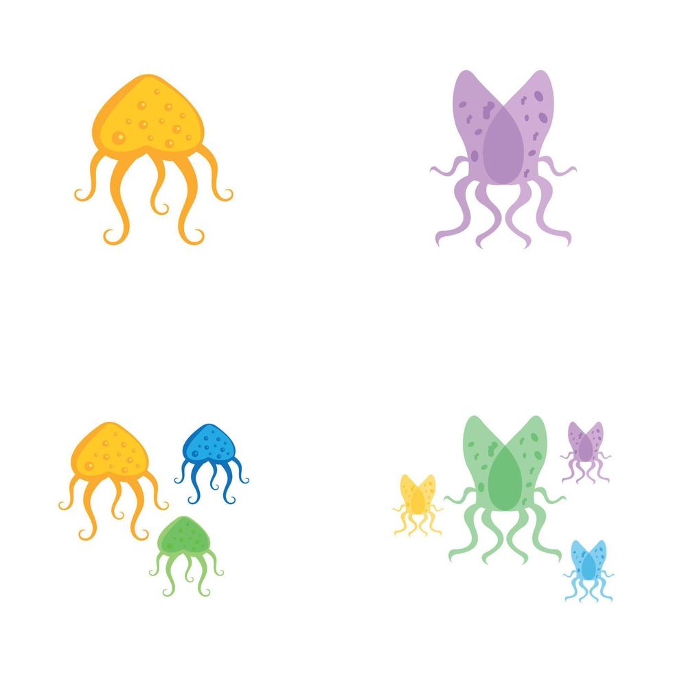 Virus vector illustration icon template design