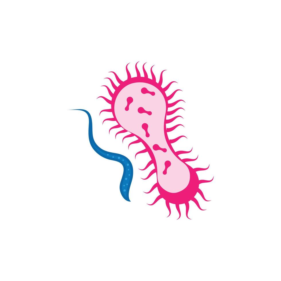 diseño de plantilla de icono de ilustración de vector de virus