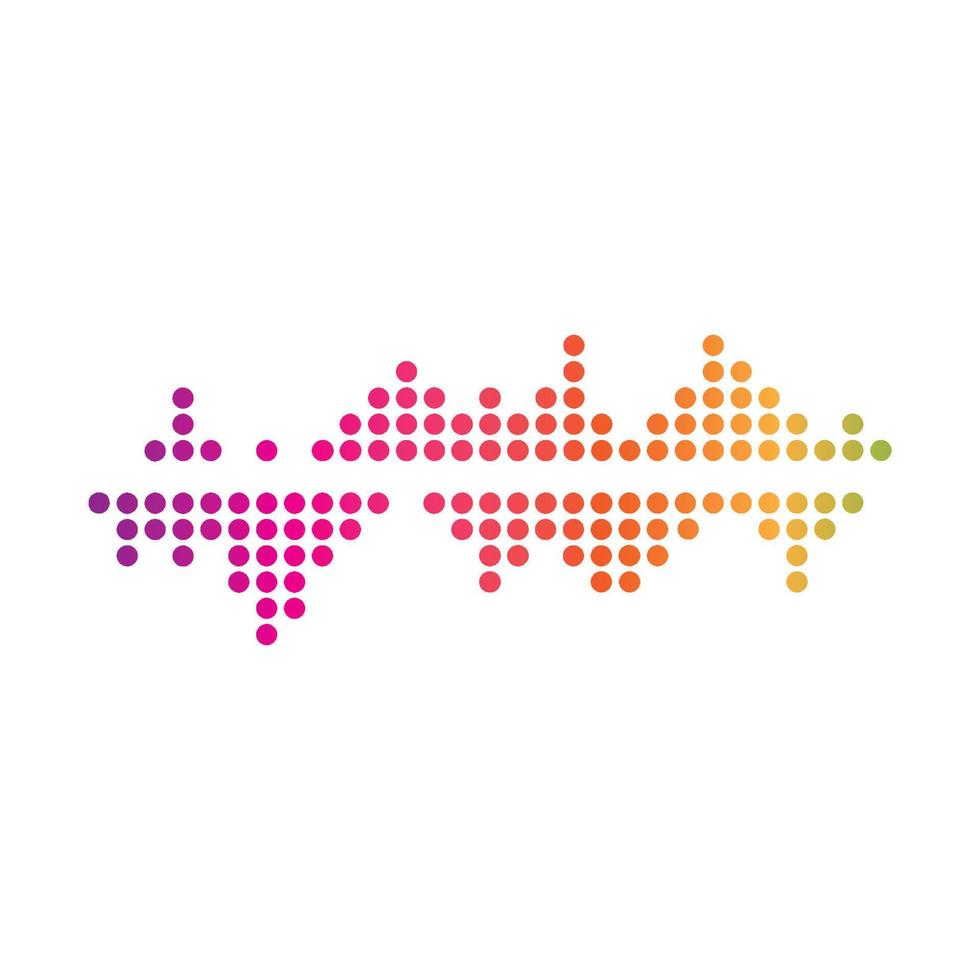 Audio technology  music sound waves vector icon illustration