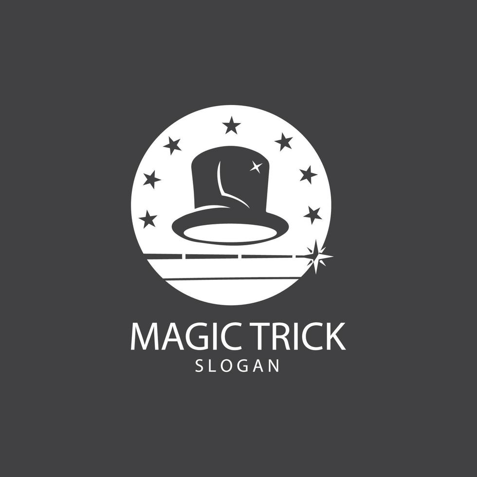 Illustration of magic hat with wand vector