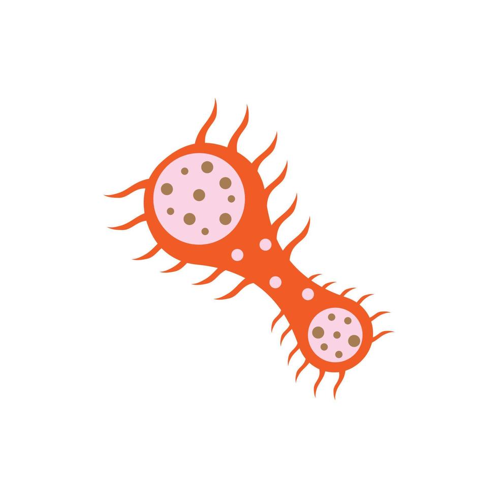 diseño de plantilla de icono de ilustración de vector de virus