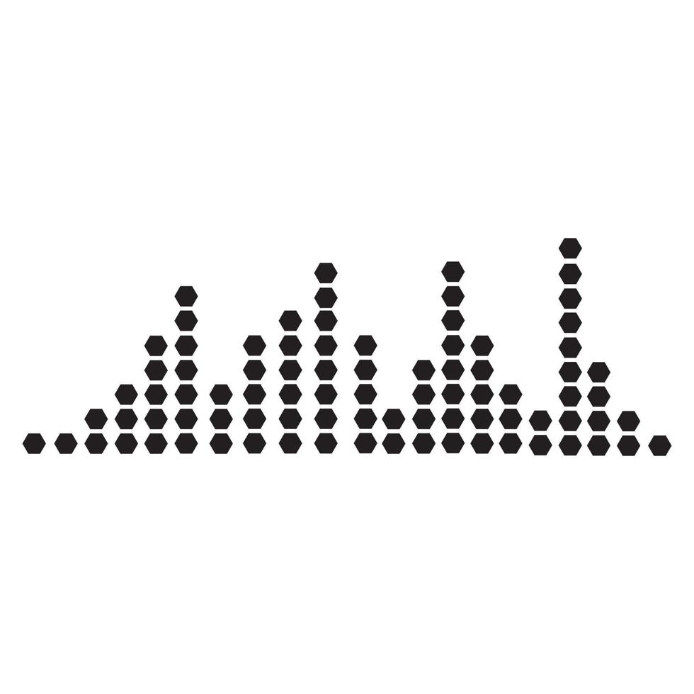 Audio technology  music sound waves vector icon illustration
