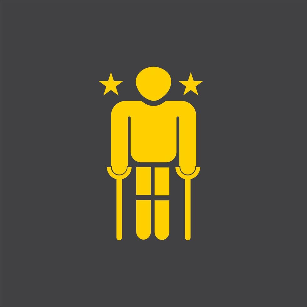 Disabled icon illustration isolated vector sign symbol