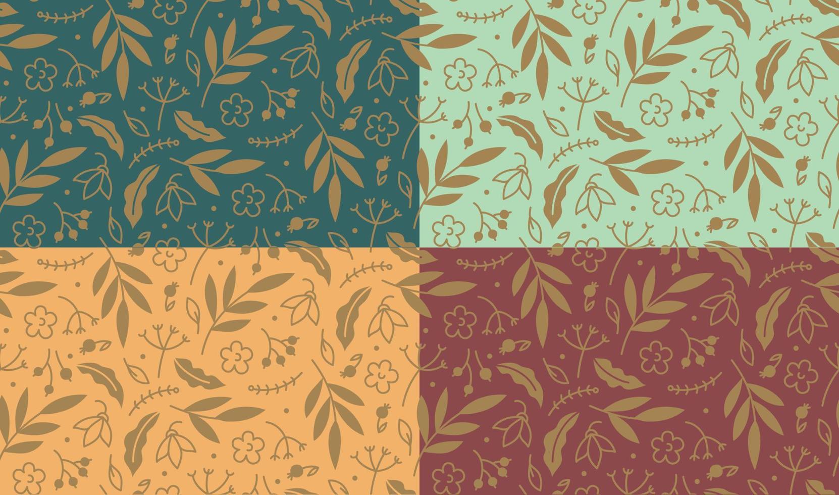 Floral ornament. Seamless pattern. Vector image.