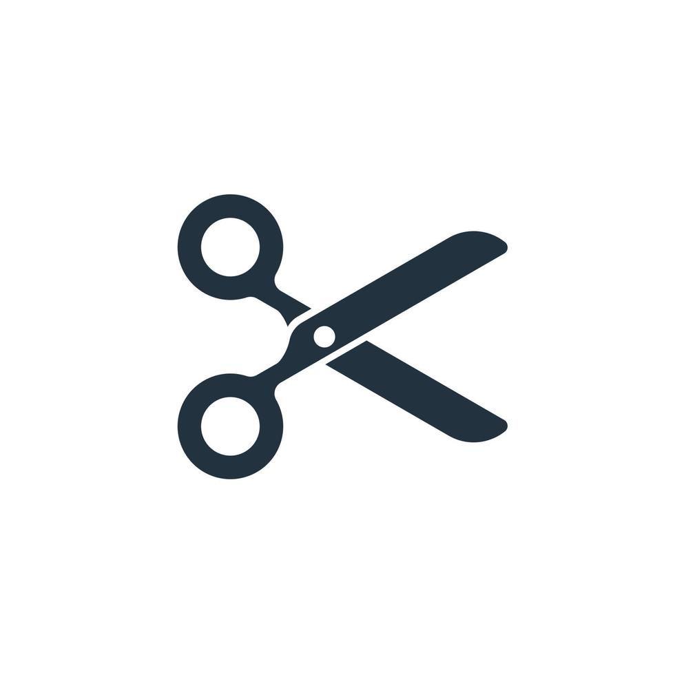 Scissors icon isolated on a white background. Scissors symbol for