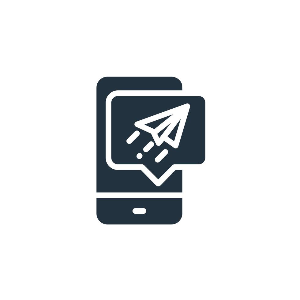 Send icon in trendy flat style isolated on white background. symbol of sending messages, emails for web and mobile applications. vector