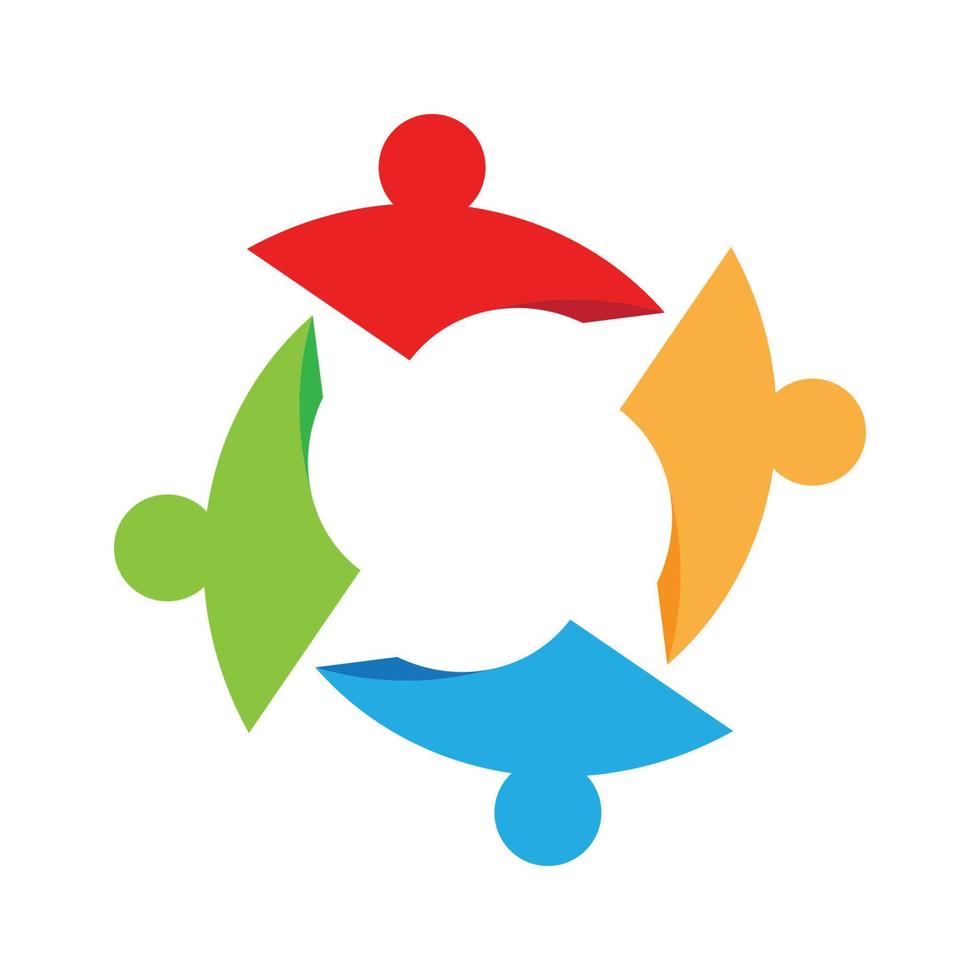 Adoption and community care Logo template vector icon