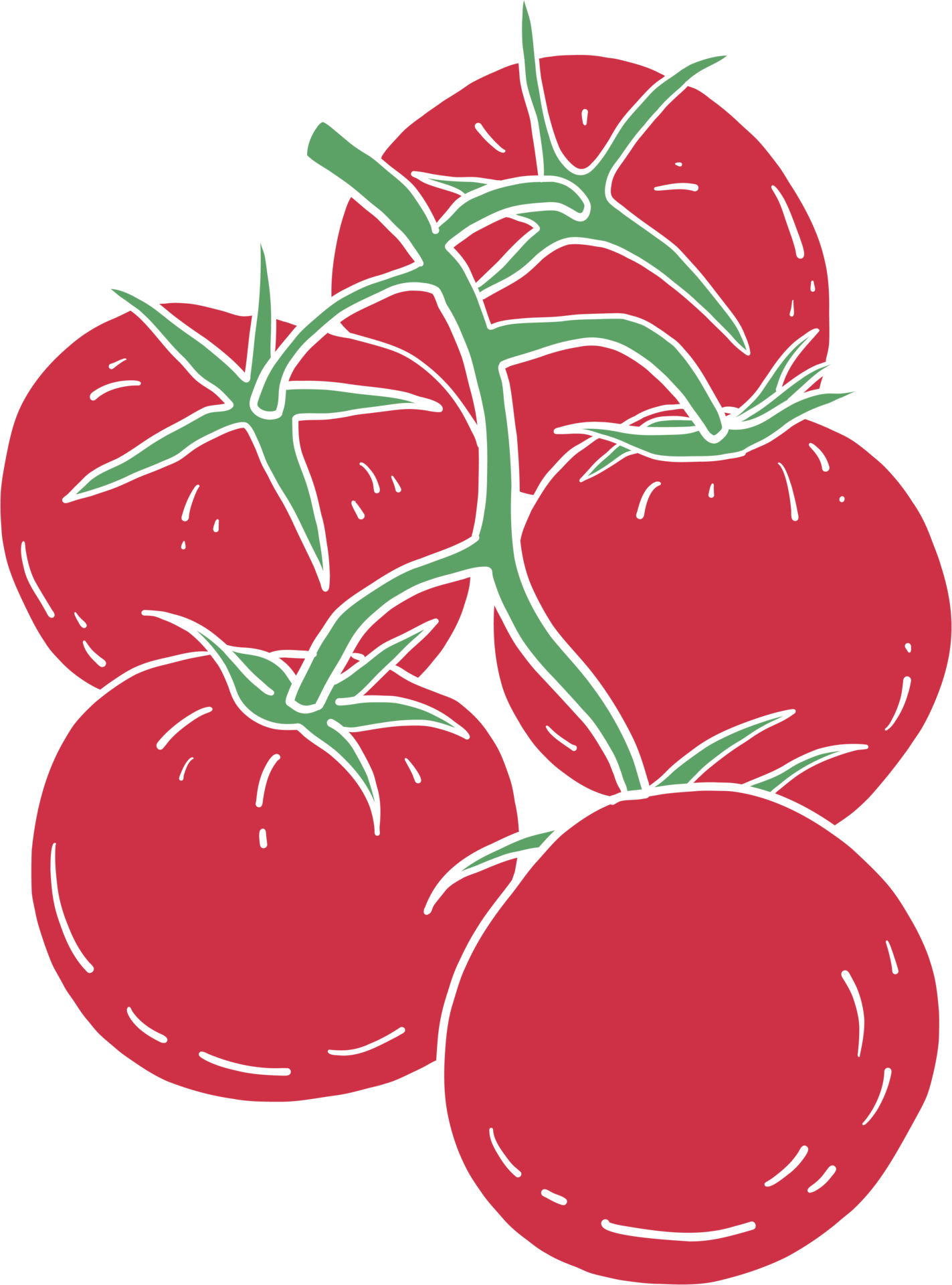 Free Doodle dibujo a mano alzada de vegetales de tomate. 10996388 PNG