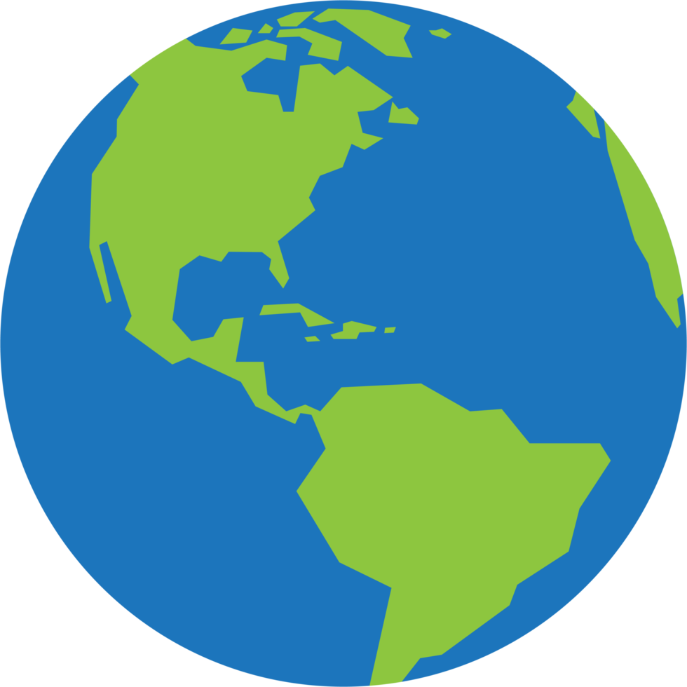 carte du monde simplicité faible polygone sur le globe. png