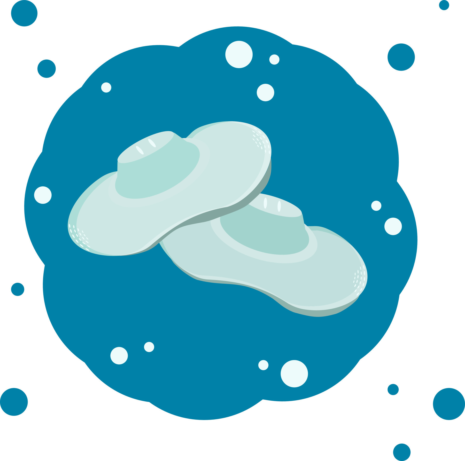 Chest pads for breastfeeding 10996561 Vector Art at Vecteezy