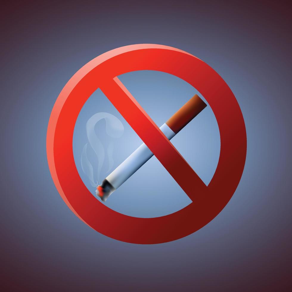 no smoking area vector