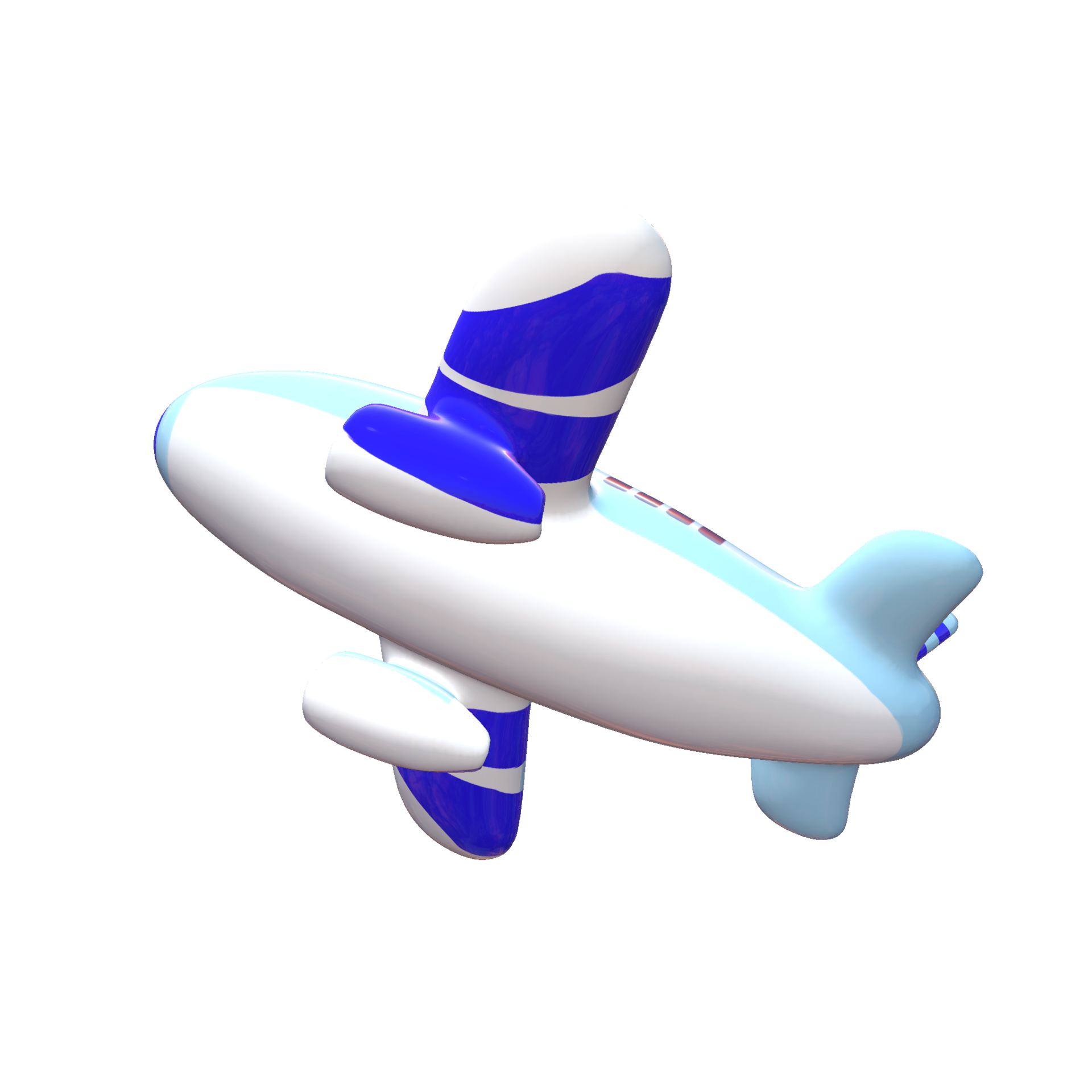 Free Airplane cartoon png 3d model 10996705 PNG with Transparent Background