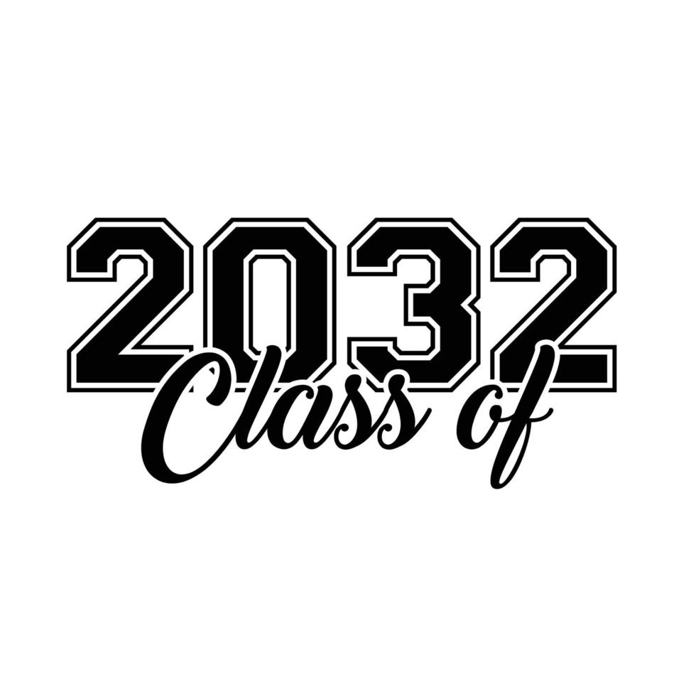 Class of 2032 vector t shirt design 10996730 vector art at vecteezy