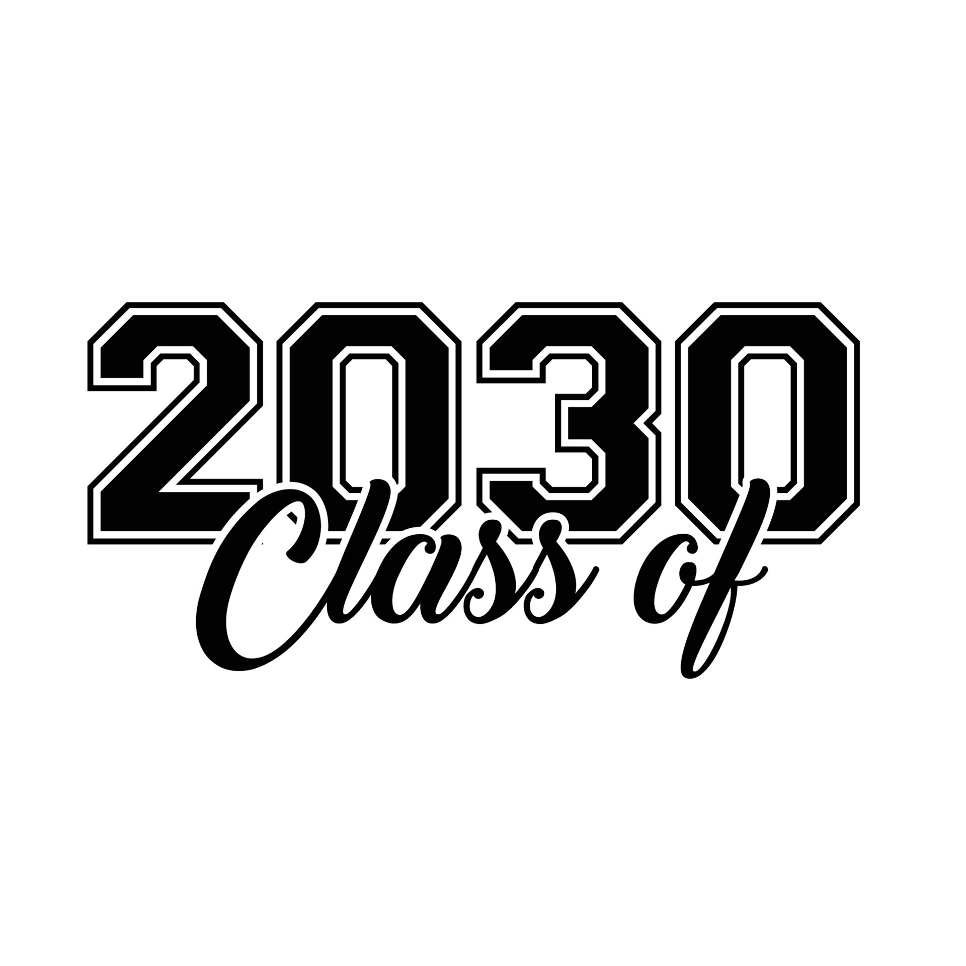 Class Of 2030 Vector, T shirt Design 10996844 Vector Art at Vecteezy