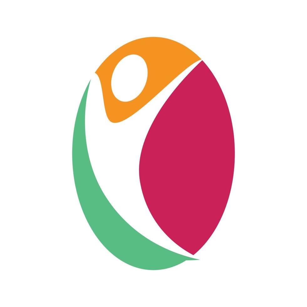 icono de vector de plantilla de logotipo de adopción y cuidado comunitario