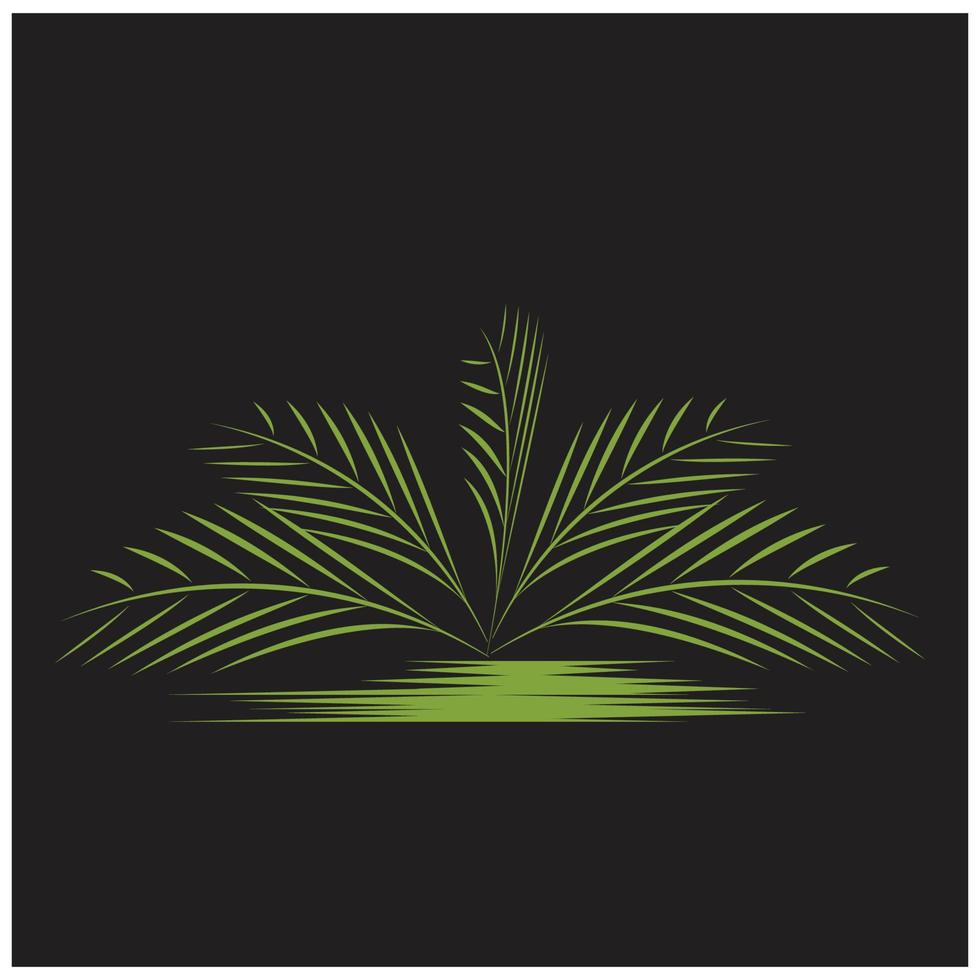 Ilustración de vector de plantilla de logotipo de verano de palmera