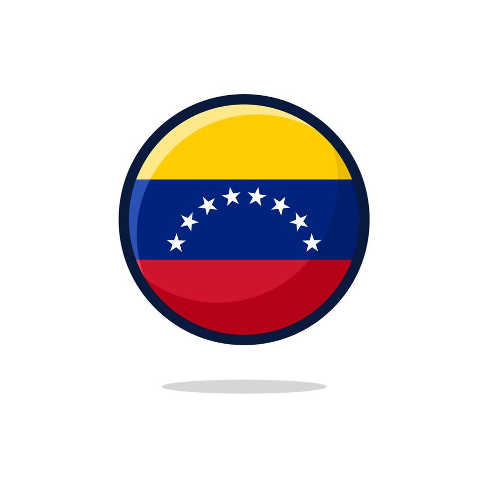 icono de la bandera venezolana vector