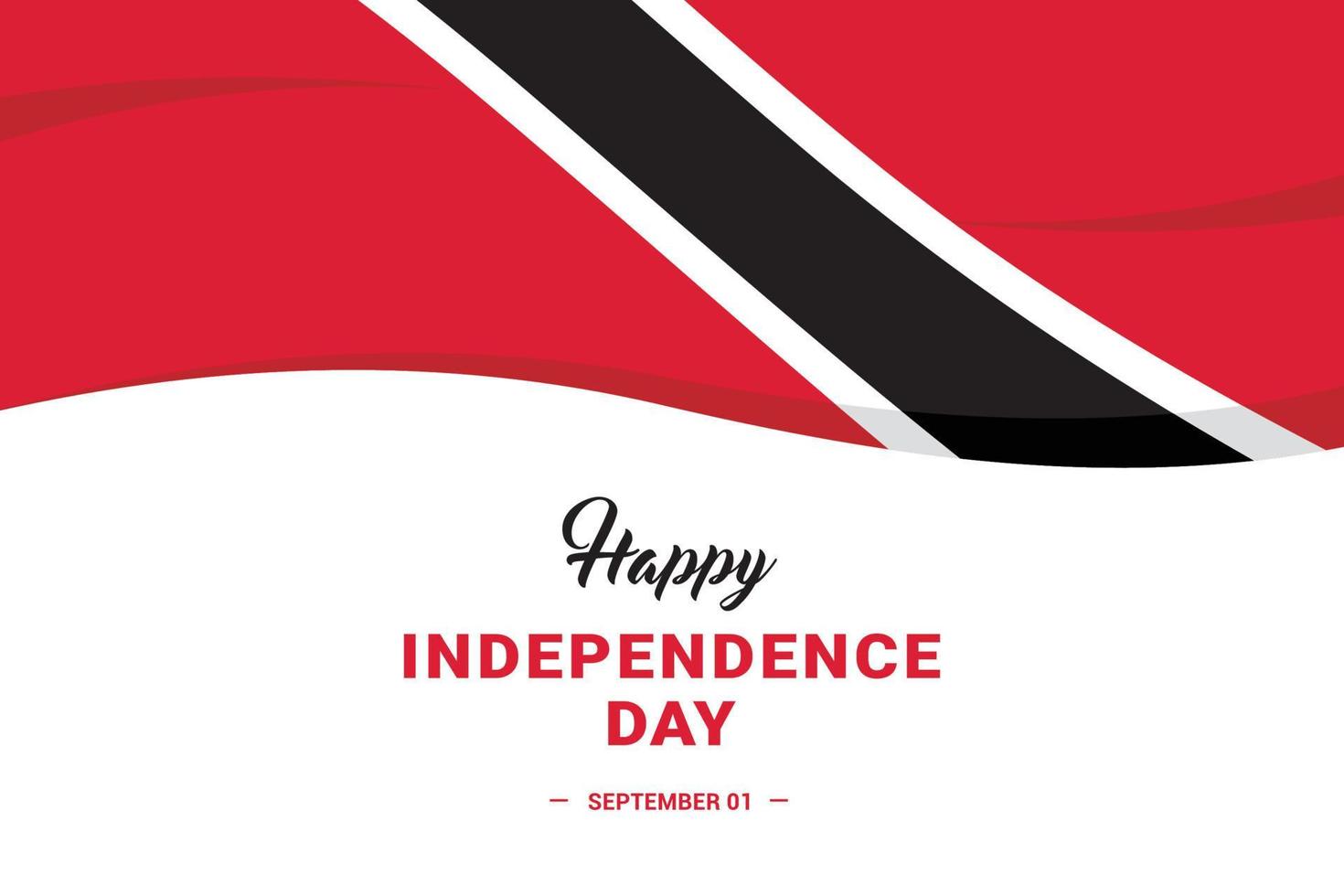 día de la independencia de trinidad y tobago vector