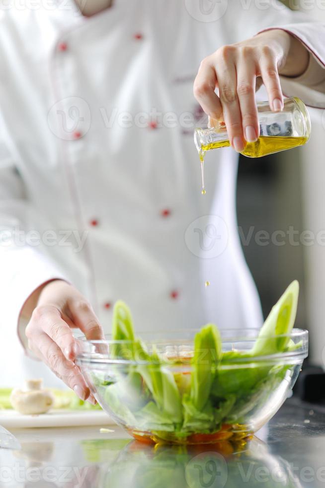 chef preparing meal photo