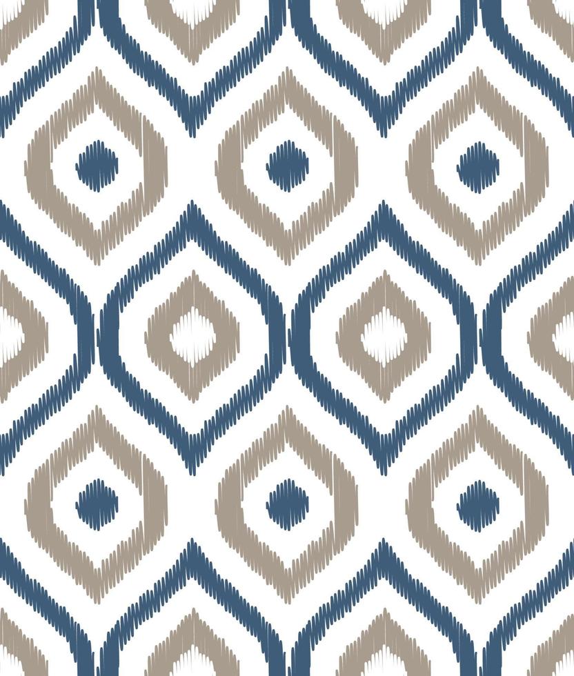 Uzbek ikat seamless pattern-traditional silk fabric in Uzbekistan. Handmade textile print product. Using in fashion industry surface pattern vector