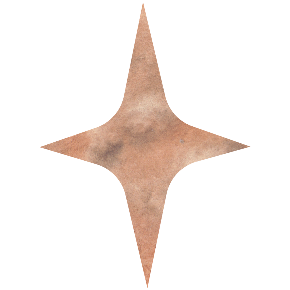 Beautiful watercolor star png