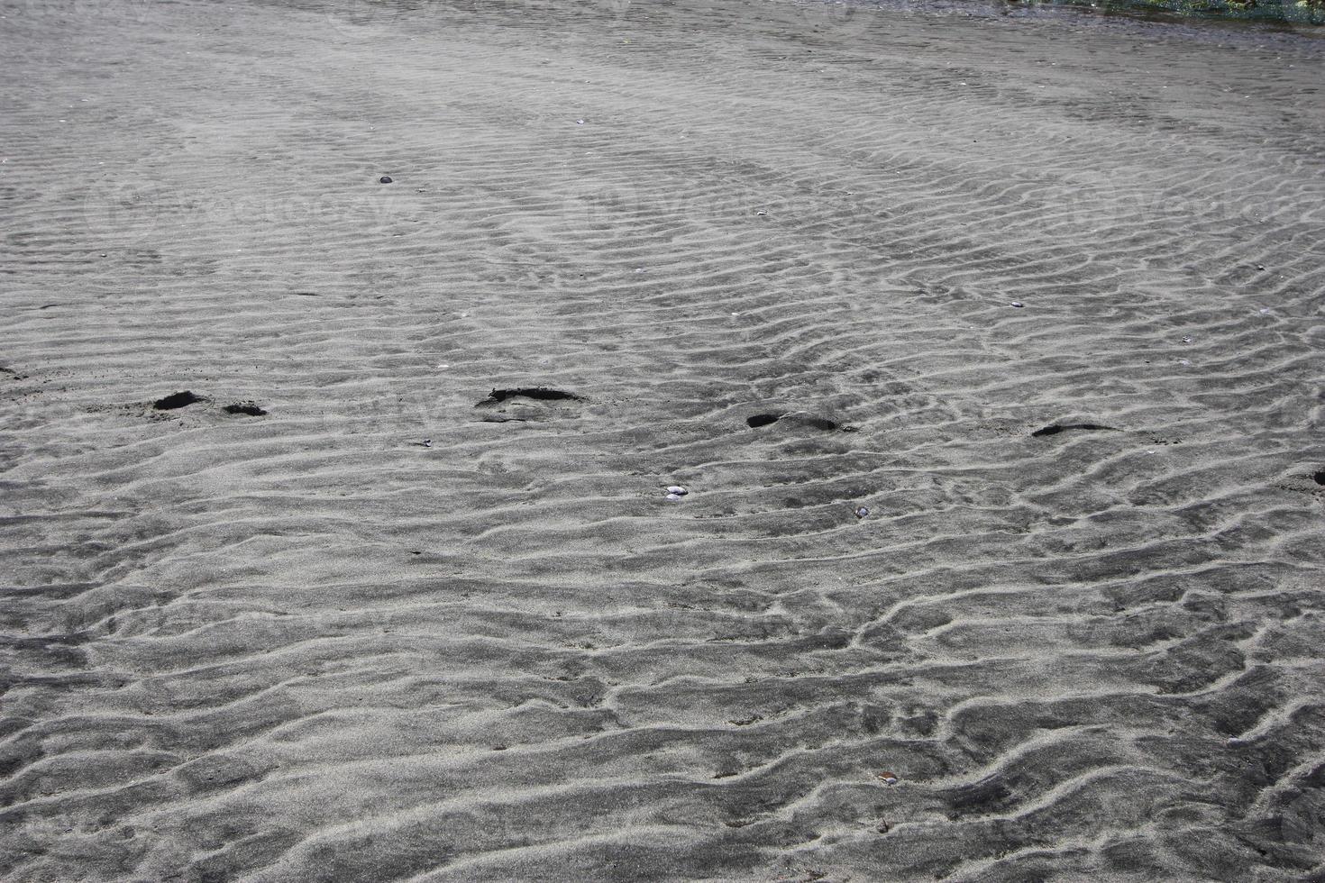 An abstract pattern of waves on sand. photo