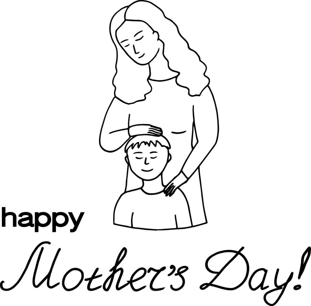 15,912 Mother Daughter Sketch Images, Stock Photos & Vectors | Shutterstock