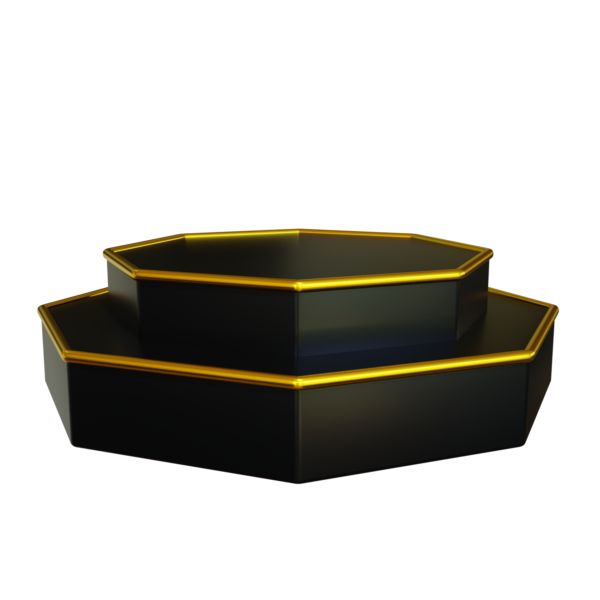 Luxury Black and Gold 3D Podium 10998141 PNG