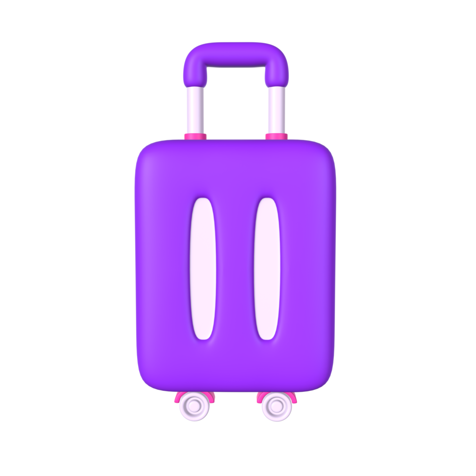 3d illustration de bagages de voyage png