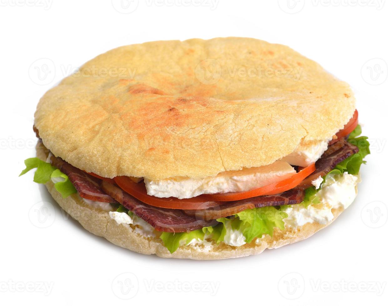 sandwich on white photo